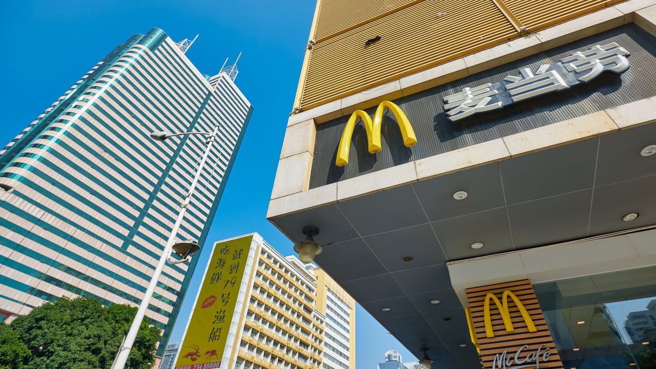 Golden Arches sign seen at a McDonald’s restaurant in Shenzhen.